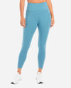 Front Of Storm Blue High Rise 7/8 Bonded Legging With Side Pockets