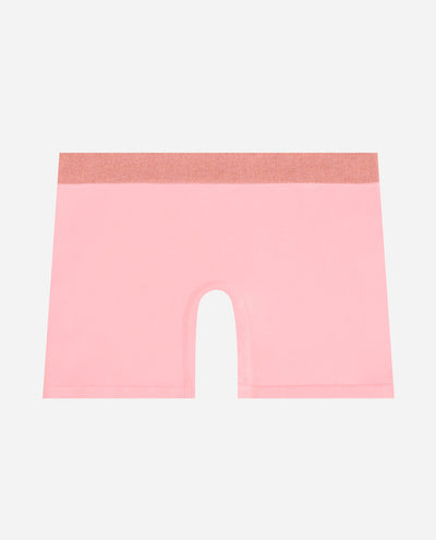 Girls 3-Pack Seamless Boyshort Underwear with Lurex Logo Band - view 3