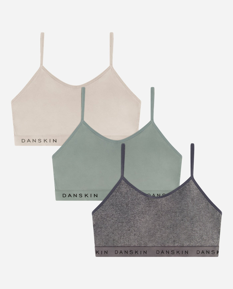 3-Pack Seamless Bra with Logo - view 1