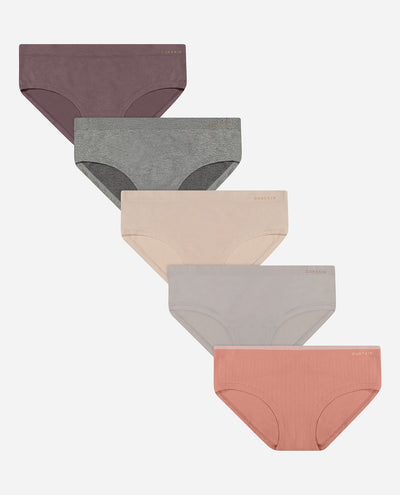 5-Pack Seamless Braid Texture Hipster Underwear - view 10