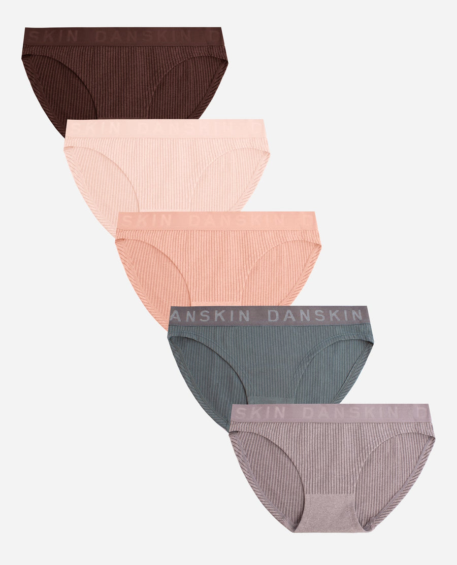 5-Pack Ribbed Bikini Underwear - view 9