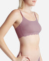 3-Pack Laser Pullover Bra With Scallop Edge - view 4