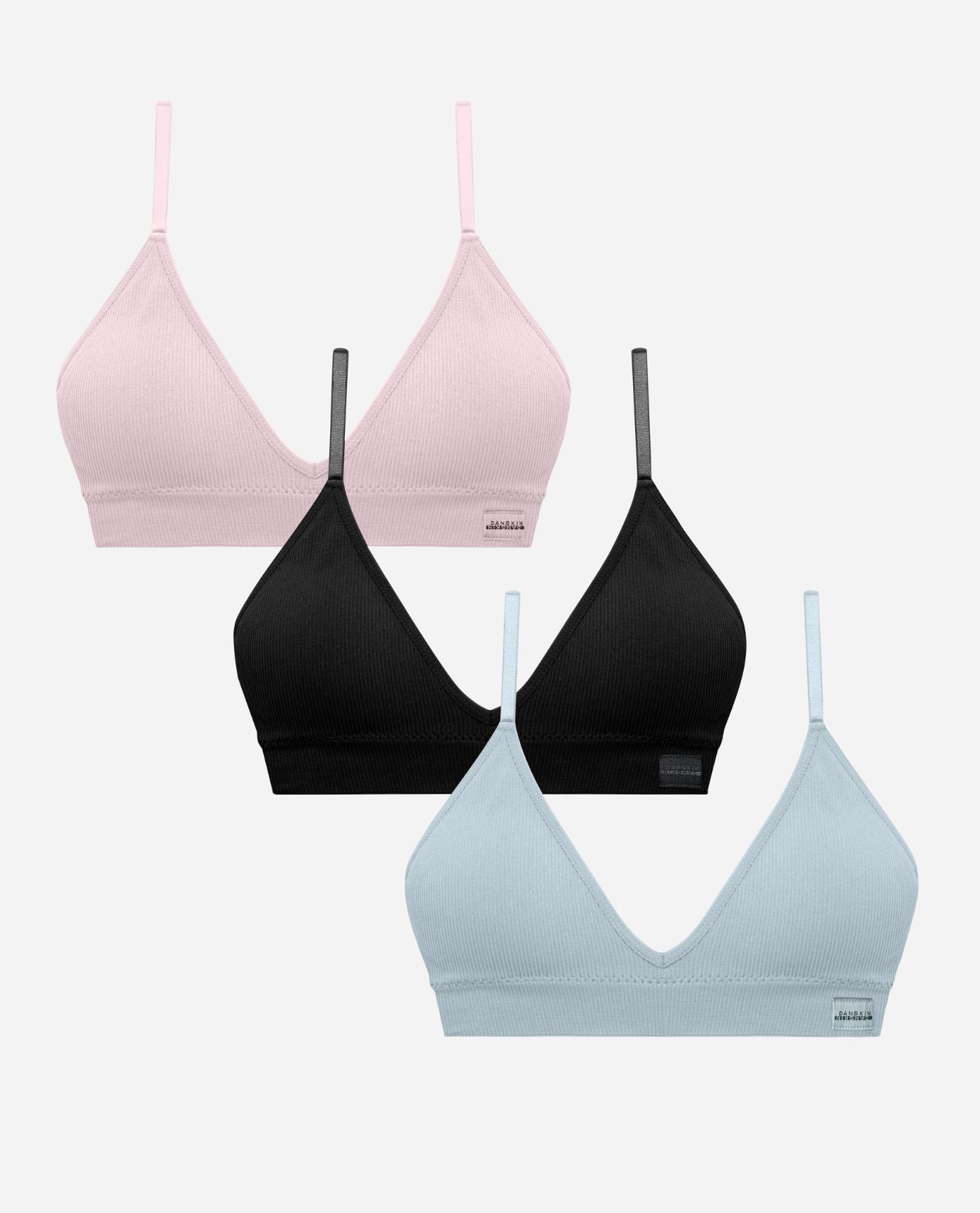 Danskin 3-Pack Seamless Bralettes with Removable Cups (Girls) at Von Maur