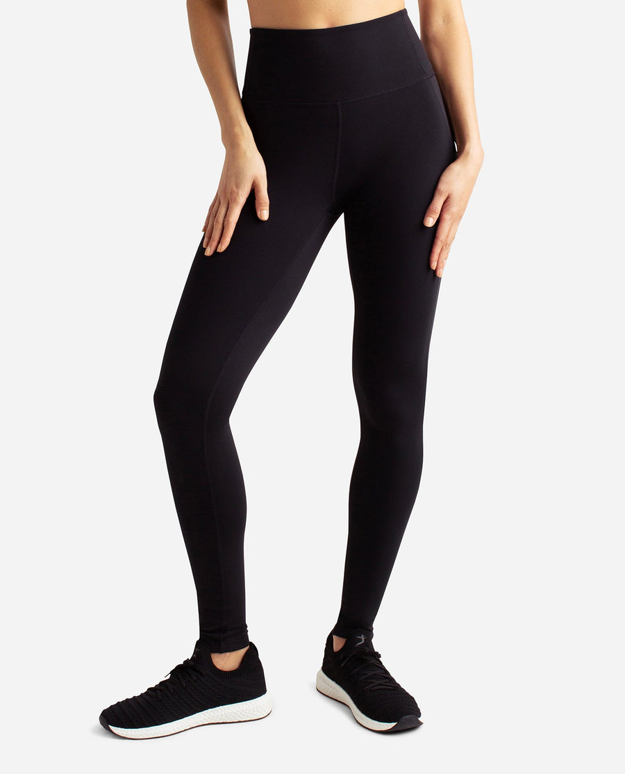 Avia WOMEN'S Black & Gray Color Block Athletic Yoga Leggings Size Medium