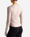 Barre Wrap Long Sleeve Top - view 2