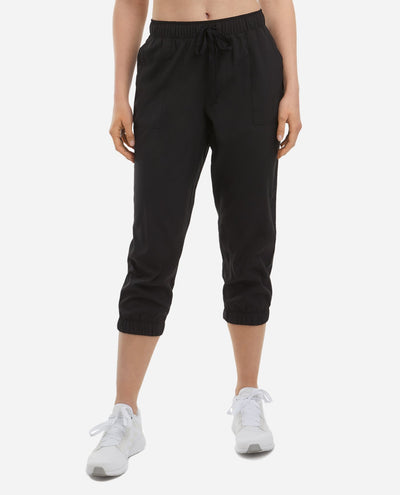 Cropped Woven Jogger - view 1