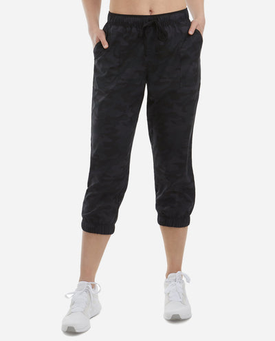Cropped Woven Jogger - view 4