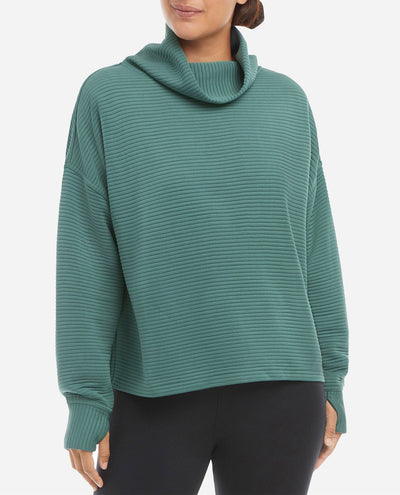 Front Of Silver Pine Ridge Cowlneck Pullover