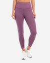 Front Of Berry Conserve High Rise 7/8 Bonded Legging With Side Pockets
