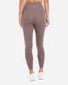 Back Of Plum Truffle High Rise 7/8 Bonded Legging With Side Pockets