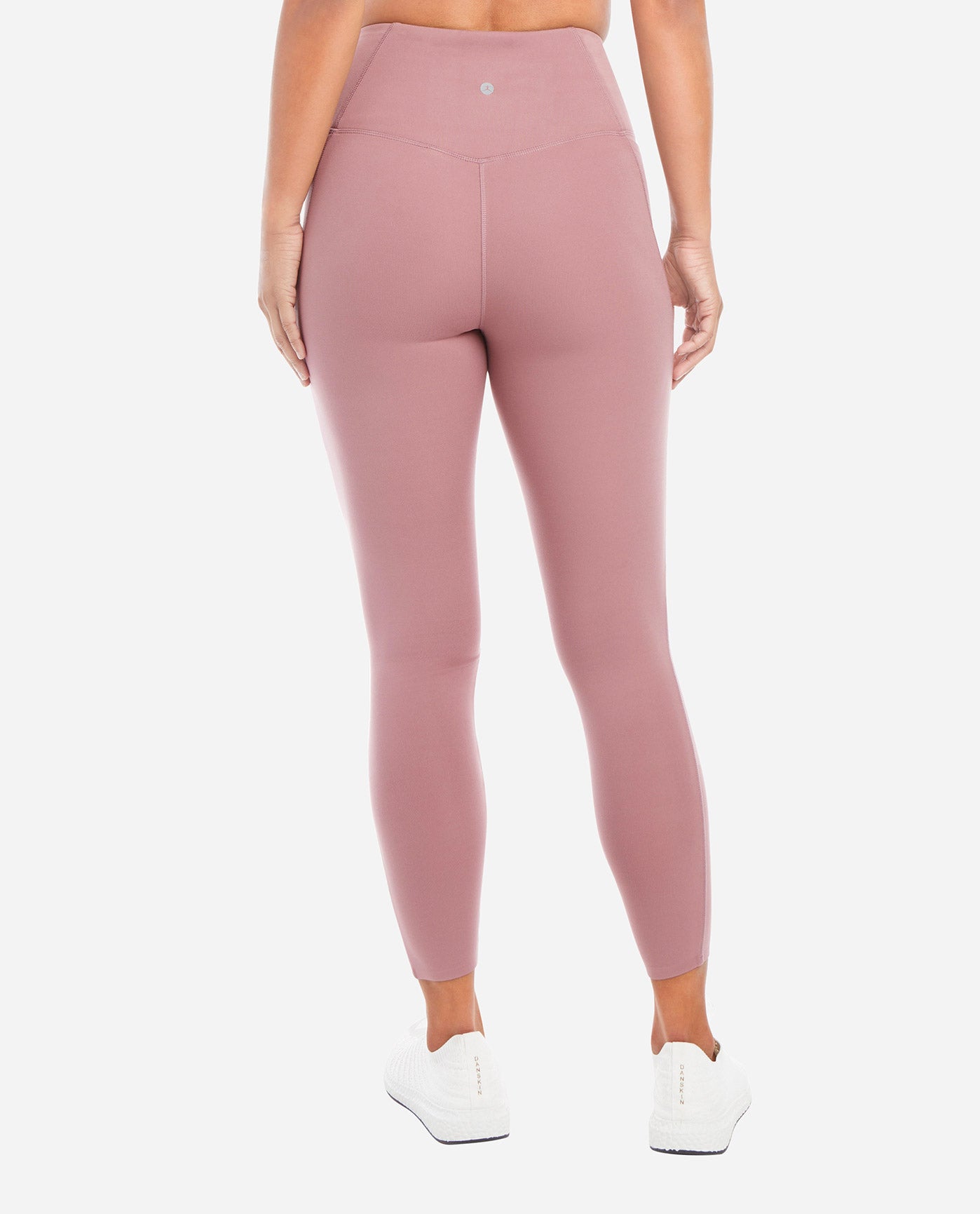 High Waisted Dark Pink Full Length Shaping Leggings Size Medium Pockets On  Side