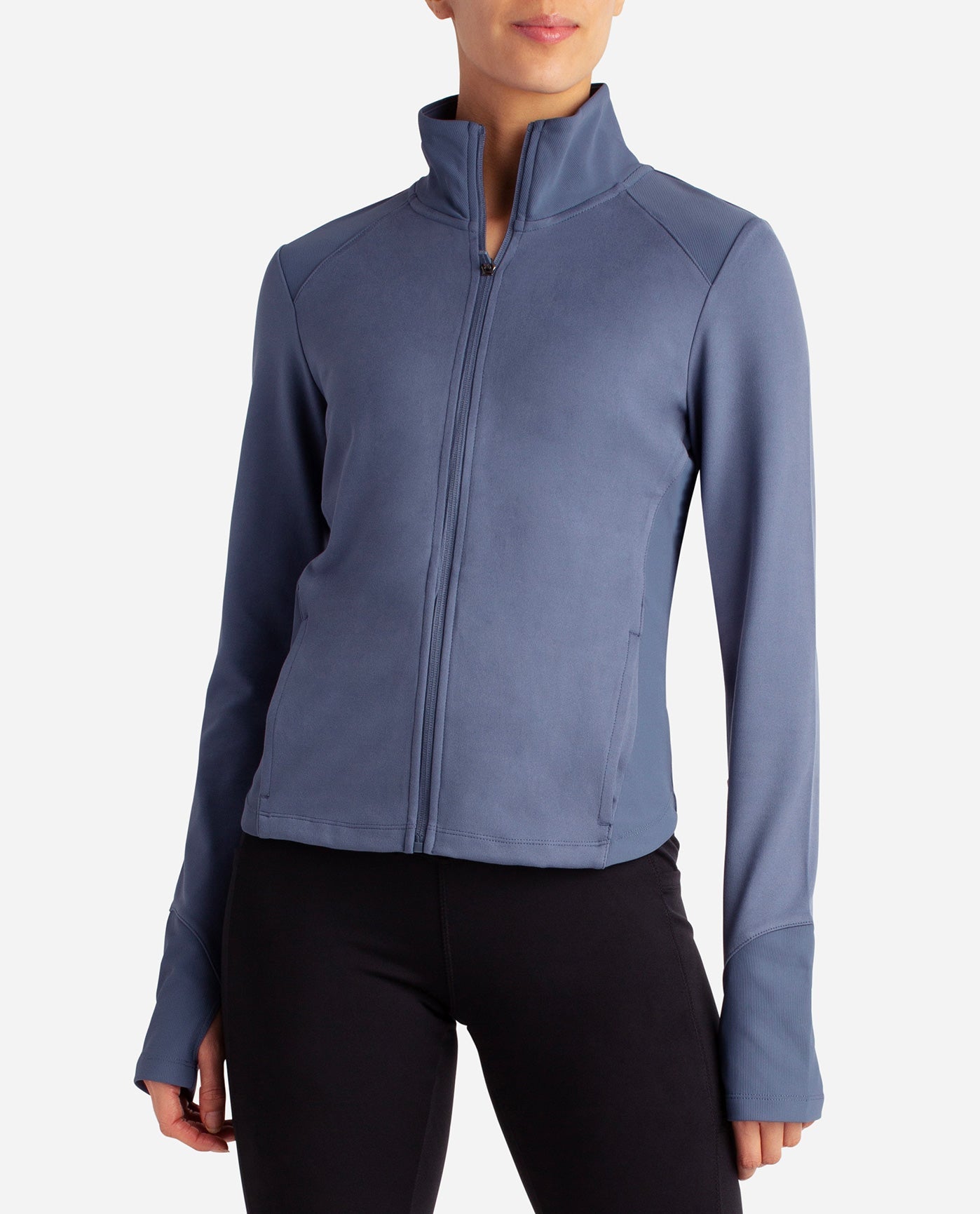 Danskin Now Blue Exercise Jacket, Vintage Workout Zipper Jacket, Size S -   UK