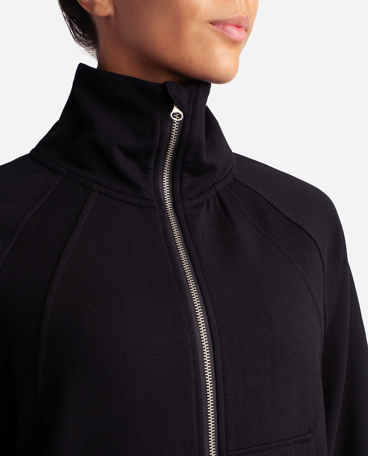 Danskin Now fleece zip up jacket black! Women's size large! Like new!