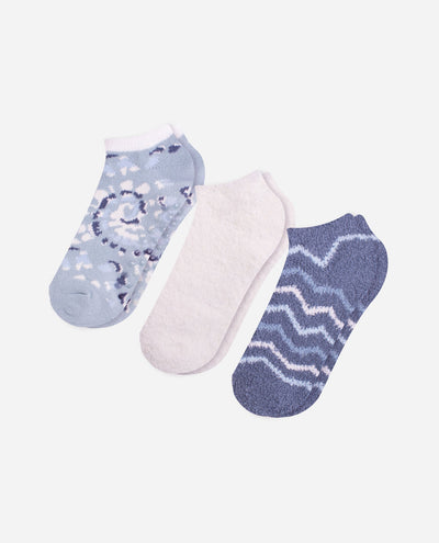 3-Pack Tie Dye Cozy No Shows
