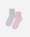 2-Pack Rolled Terry Ankle Socks