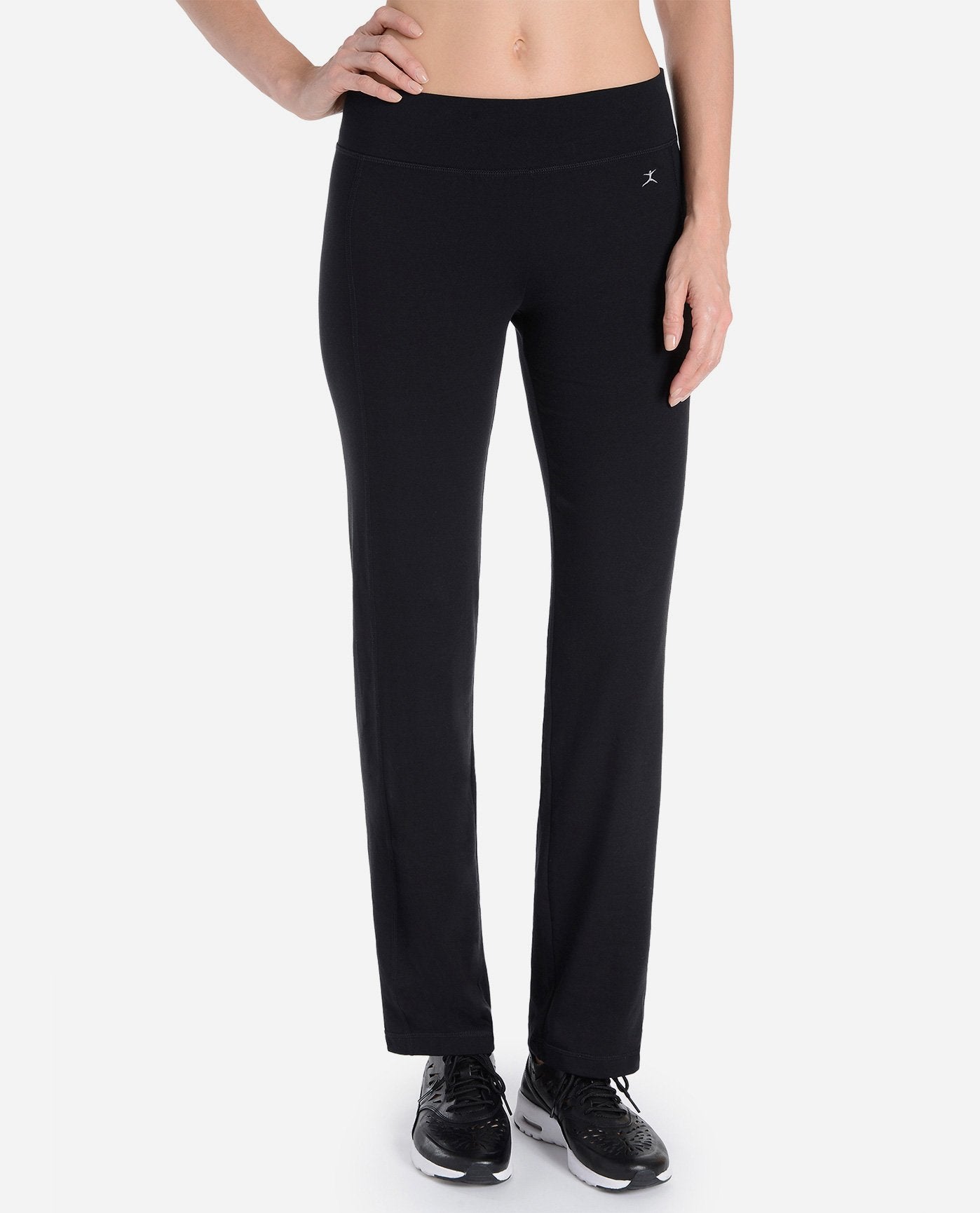 Jockey Women's Activewear Cotton Stretch Bootleg Pant, Black, S at Amazon  Women's Clothing store: Athletic Pants