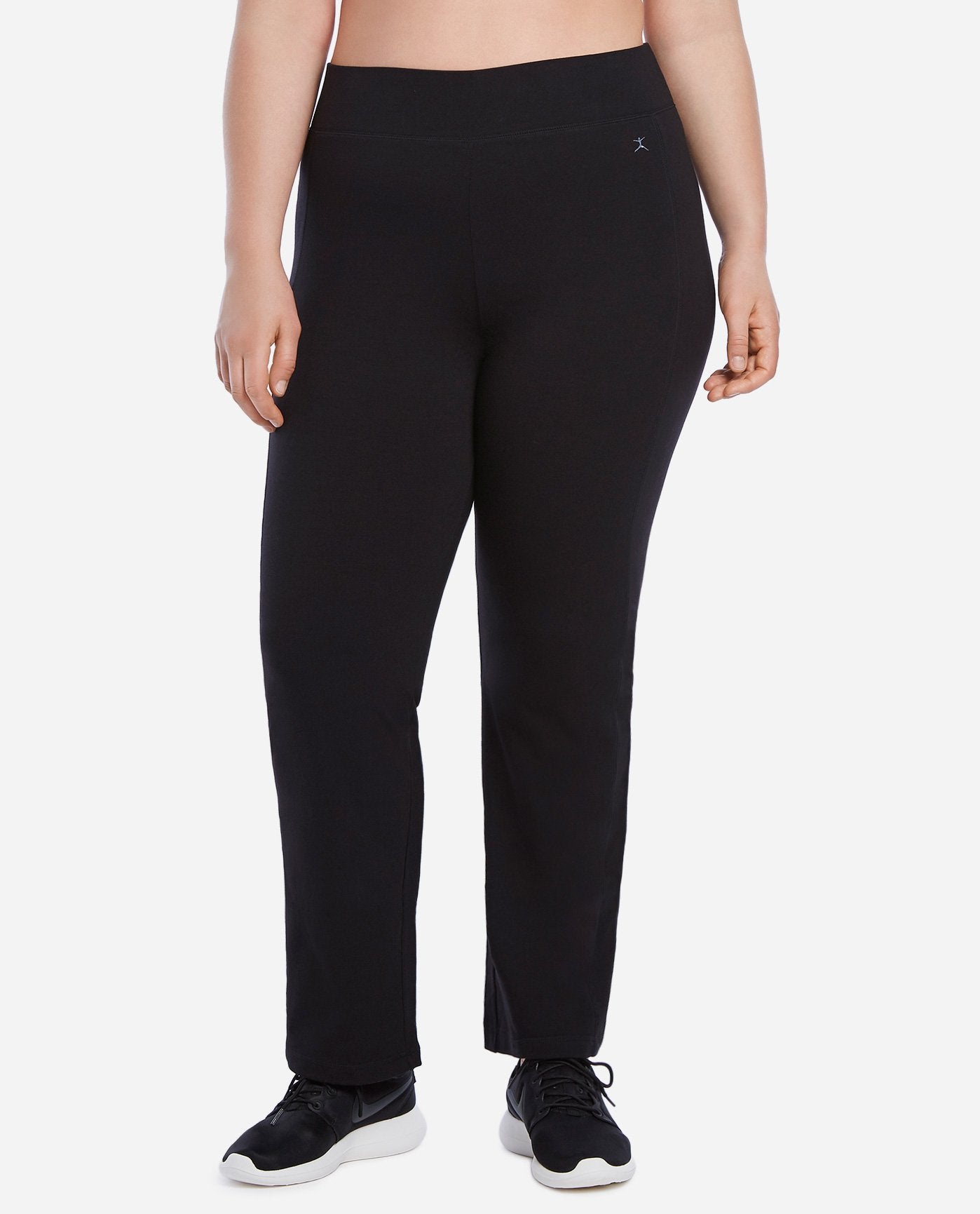 Gaiam Women's Jogger Yoga Pants - Mid Rise Waist Performance Fleece Jogging  Bottoms - Black (Tap Shoe), X-Small