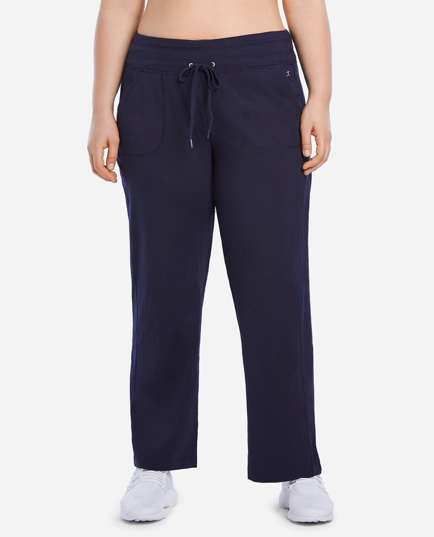 Danskin Now 100% Polyester Solid Blue Track Pants Size XL - 47% off