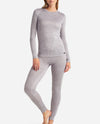 Ribbed Hacci Crew Neck Layering Set With Leggings
