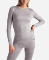Ribbed Hacci Crew Neck Layering Set With Leggings - view 4