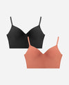 2-Pack Laser Lounge Hidden Cup Molded Bra - view 2
