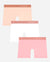 Girls 3-Pack Seamless Boyshort Underwear with Lurex Logo Band