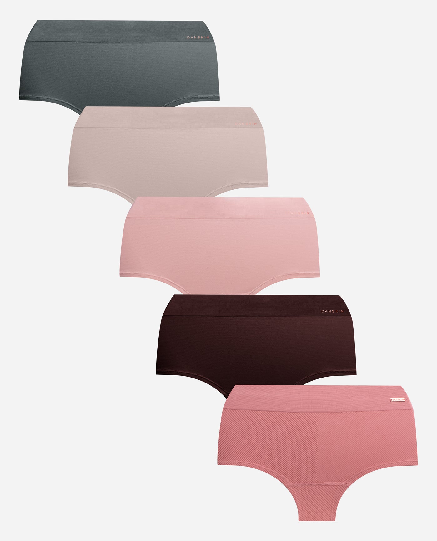 SEAMLESS RIBBED LOGO HIPSTER BRIEF, 3-PACK