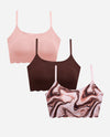 3-Pack Laser Pullover Bra With Scallop Edge - view 6