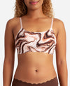 3-Pack Laser Pullover Bra With Scallop Edge - view 5