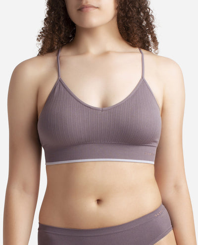 3-Pack Seamless Braid Texture Bralette With Contrast Line - view 15