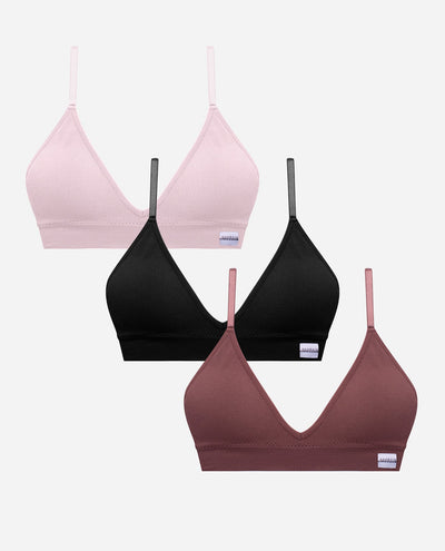 3-Pack Recycled Seamless Ribbed Bralette - view 6