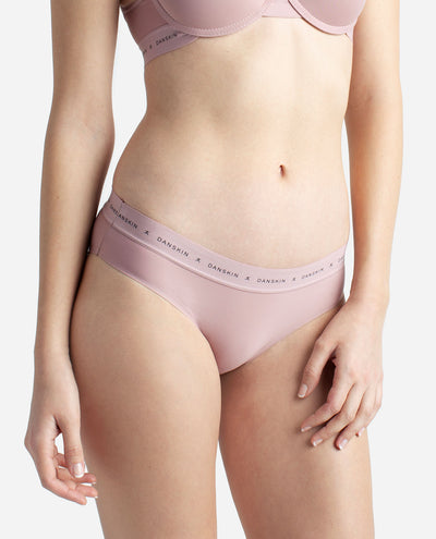 Women's 5-Pack Bonded Hipster Underwear With Danskin Logo