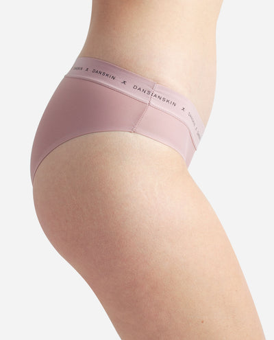 Women's 5-Pack Bonded Hipster Underwear With Danskin Logo Waistband, Underwear