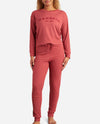 Crew Neck Pullover Sleep Set with Jogger - view 1