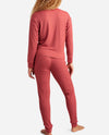 Crew Neck Pullover Sleep Set with Jogger - view 2
