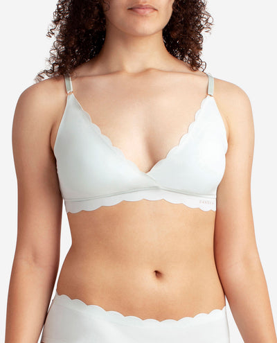 2-Pack Laser Wire Free Bra With Scallop Edge