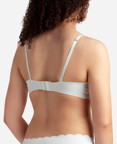 2-Pack Laser Wire Free Bra With Scallop Edge - view 19