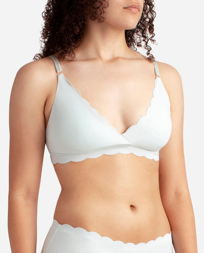 2-Pack Laser Wire Free Bra With Scallop Edge - view 20