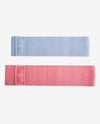 2 Pack Blue/Mauve Large Fabric Resistance Bands - view 1